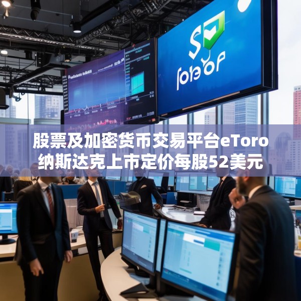 股票及加密货币交易平台eToro纳斯达克上市定价每股52美元