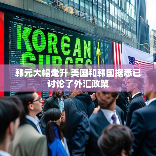 韩元大幅走升 美国和韩国据悉已讨论了外汇政策