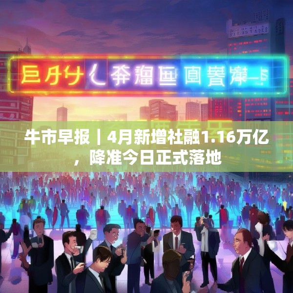 牛市早报｜4月新增社融1.16万亿，降准今日正式落地