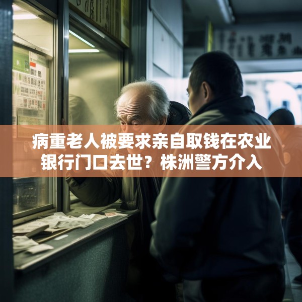 病重老人被要求亲自取钱在农业银行门口去世？株洲警方介入