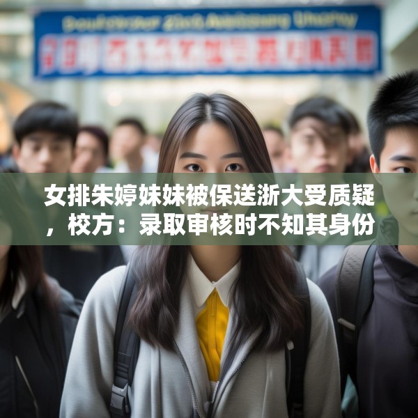 女排朱婷妹妹被保送浙大受质疑，校方：录取审核时不知其身份