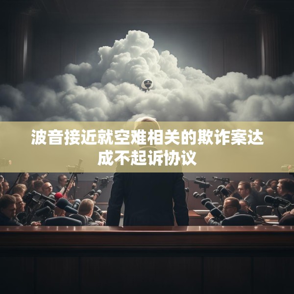 波音接近就空难相关的欺诈案达成不起诉协议