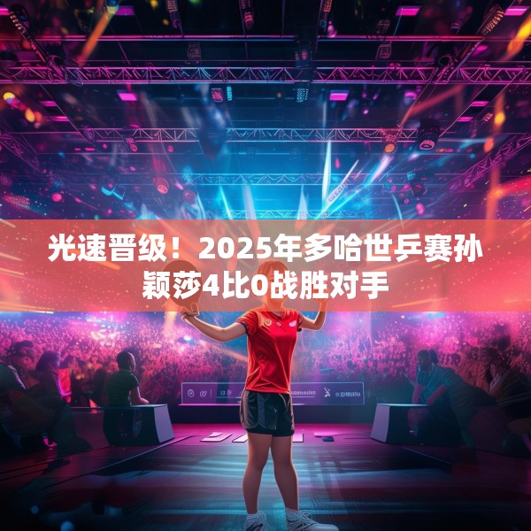 光速晋级！2025年多哈世乒赛孙颖莎4比0战胜对手