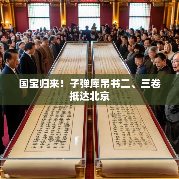国宝归来！子弹库帛书二、三卷抵达北京