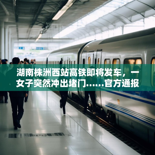 湖南株洲西站高铁即将发车，一女子突然冲出堵门……官方通报