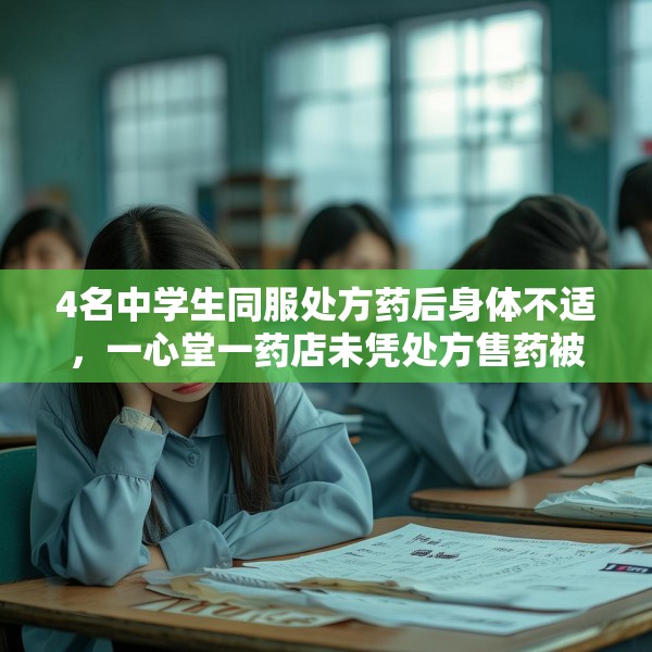 4名中学生同服处方药后身体不适，一心堂一药店未凭处方售药被罚1万元
