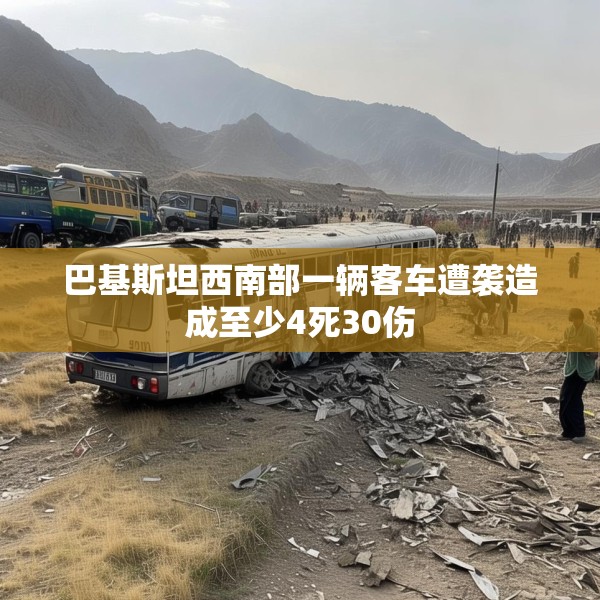 巴基斯坦西南部一辆客车遭袭造成至少4死30伤
