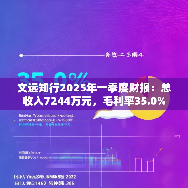 文远知行2025年一季度财报：总收入7244万元，毛利率35.0%