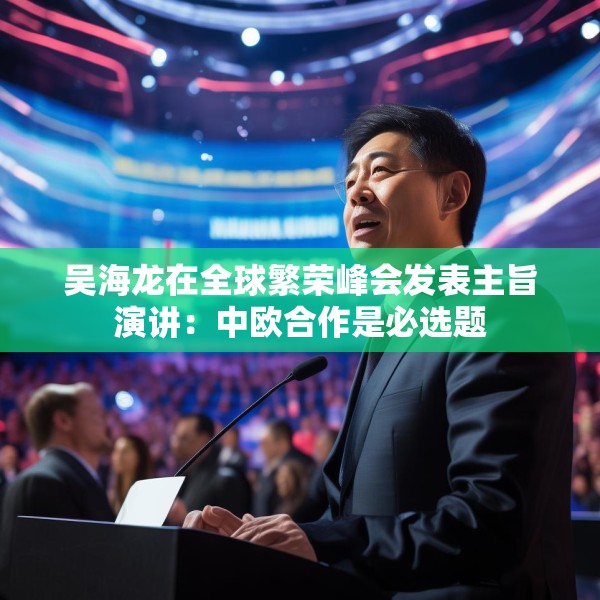 吴海龙在全球繁荣峰会发表主旨演讲：中欧合作是必选题