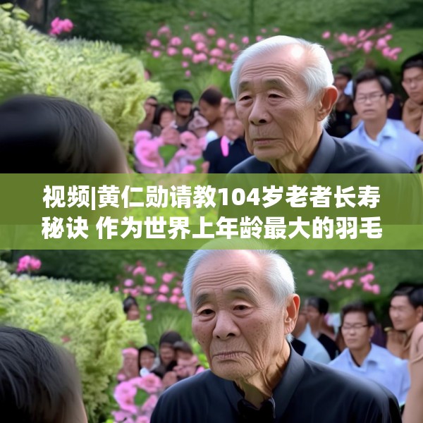 视频|黄仁勋请教104岁老者长寿秘诀 作为世界上年龄最大的羽毛球选手林友茂答道：多看美女
