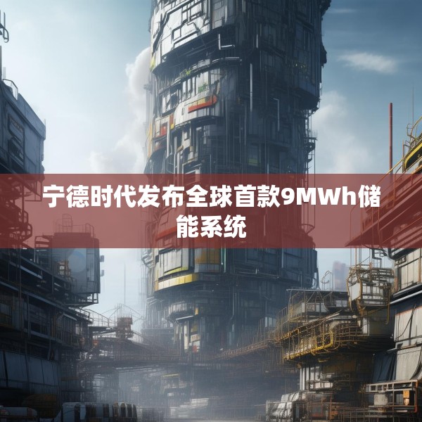 宁德时代发布全球首款9MWh储能系统