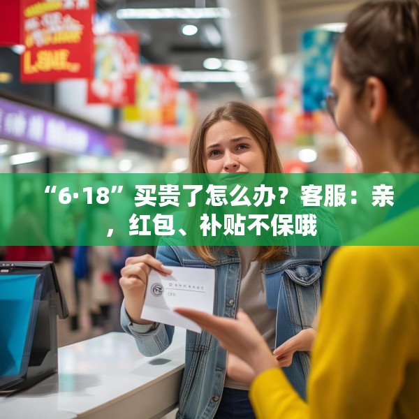 “6·18”买贵了怎么办？客服：亲，红包、补贴不保哦