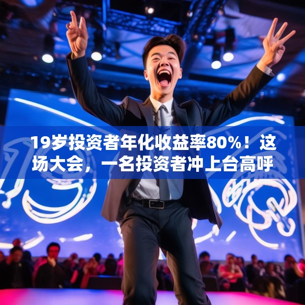 19岁投资者年化收益率80%！这场大会，一名投资者冲上台高呼“我一定会成功的”！