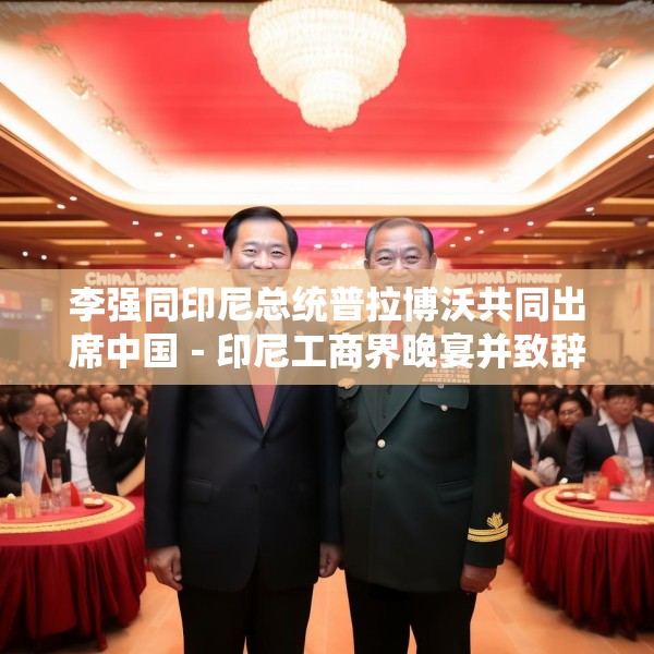 李强同印尼总统普拉博沃共同出席中国－印尼工商界晚宴并致辞