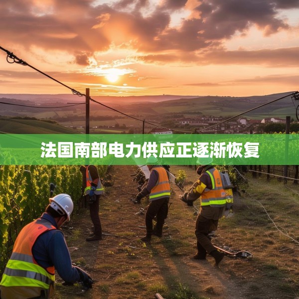 法国南部电力供应正逐渐恢复
