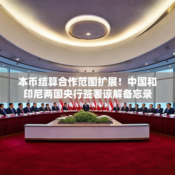 本币结算合作范围扩展！中国和印尼两国央行签署谅解备忘录