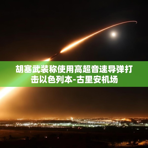 胡塞武装称使用高超音速导弹打击以色列本-古里安机场