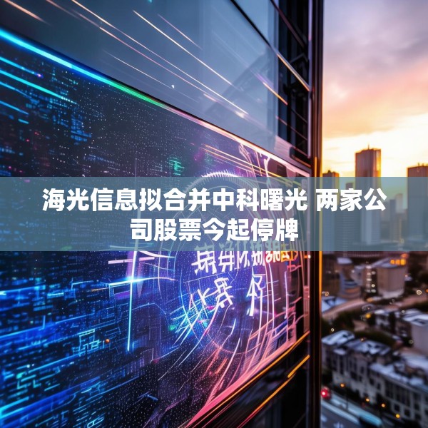海光信息拟合并中科曙光 两家公司股票今起停牌