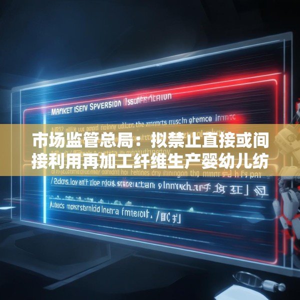 市场监管总局：拟禁止直接或间接利用再加工纤维生产婴幼儿纺织产品、内衣