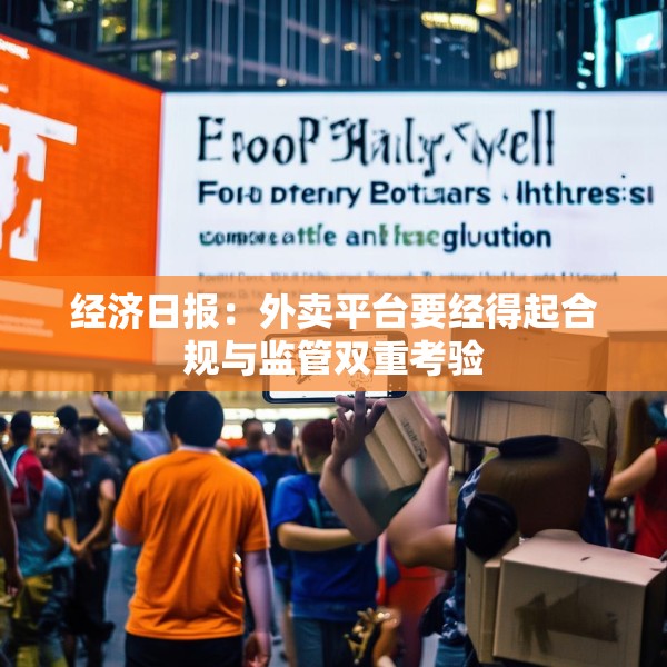 经济日报：外卖平台要经得起合规与监管双重考验