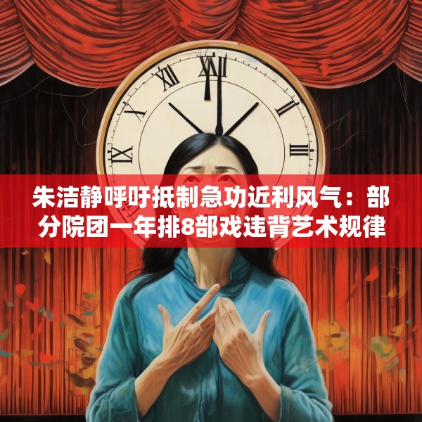 朱洁静呼吁抵制急功近利风气：部分院团一年排8部戏违背艺术规律