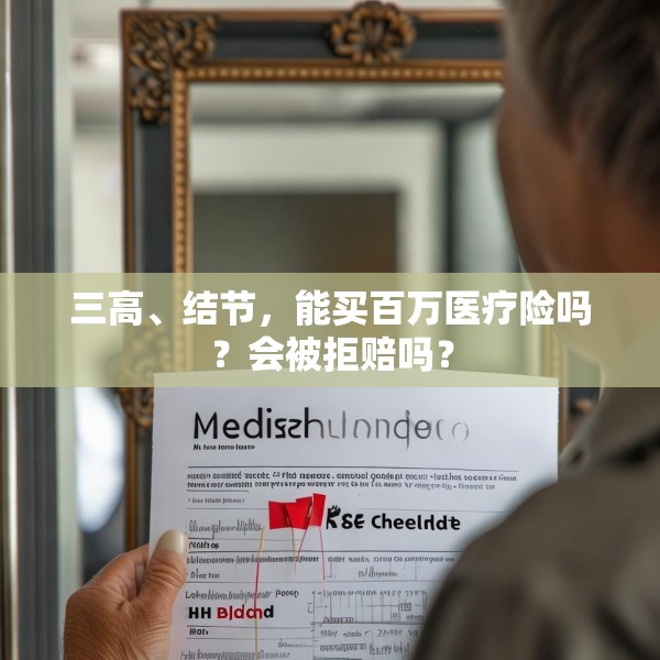三高、结节，能买百万医疗险吗？会被拒赔吗？