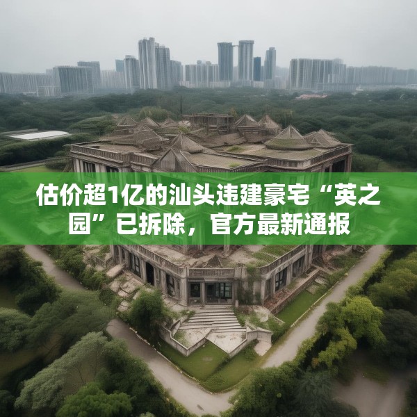 估价超1亿的汕头违建豪宅“英之园”已拆除，官方最新通报
