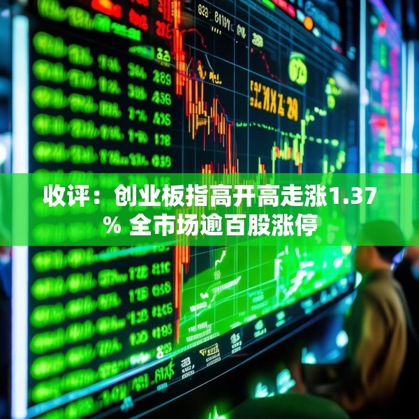 收评：创业板指高开高走涨1.37% 全市场逾百股涨停