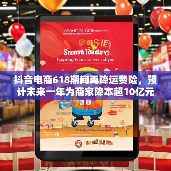 抖音电商618期间再降运费险，预计未来一年为商家降本超10亿元