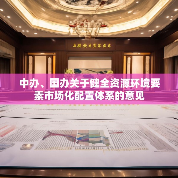 中办、国办关于健全资源环境要素市场化配置体系的意见