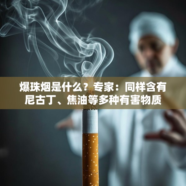 爆珠烟是什么？专家：同样含有尼古丁、焦油等多种有害物质