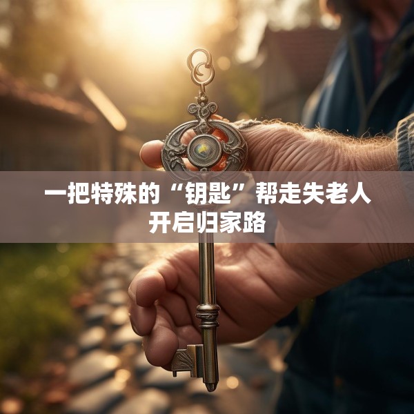 一把特殊的“钥匙”帮走失老人开启归家路