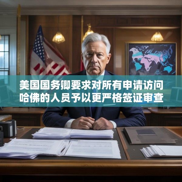 美国国务卿要求对所有申请访问哈佛的人员予以更严格签证审查