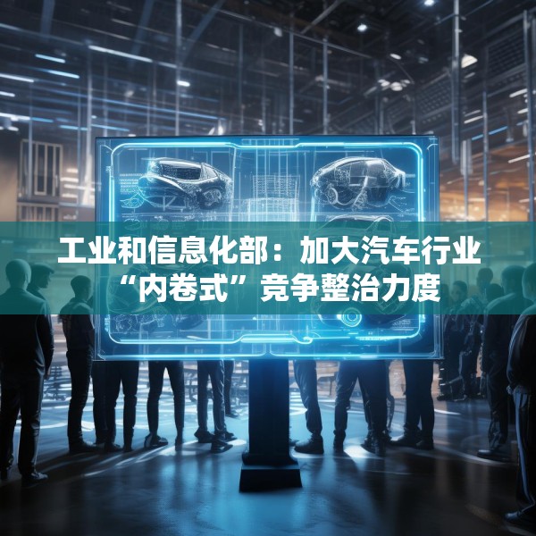 工业和信息化部：加大汽车行业“内卷式”竞争整治力度