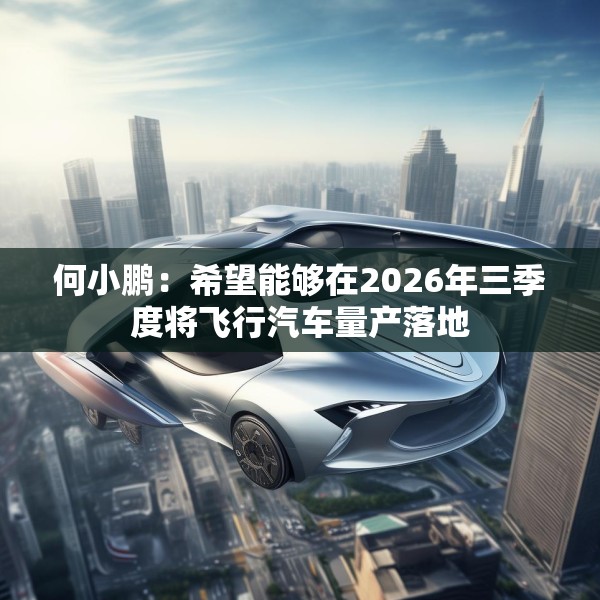何小鹏：希望能够在2026年三季度将飞行汽车量产落地