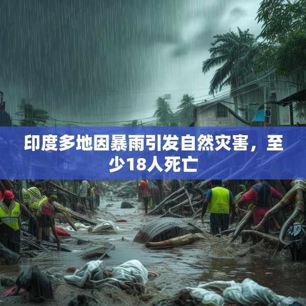 印度多地因暴雨引发自然灾害，至少18人死亡
