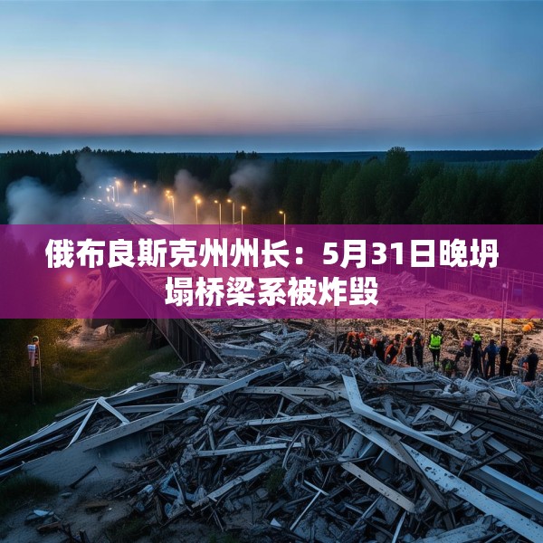 俄布良斯克州州长：5月31日晚坍塌桥梁系被炸毁