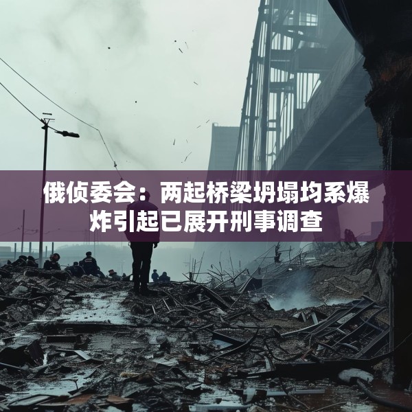 俄侦委会：两起桥梁坍塌均系爆炸引起已展开刑事调查