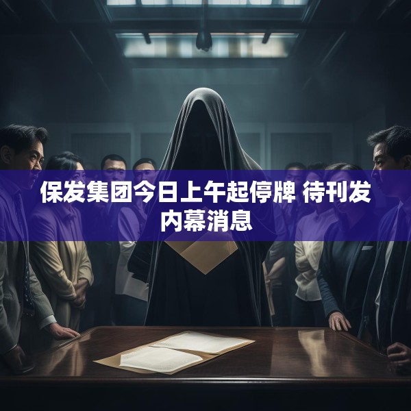 保发集团今日上午起停牌 待刊发内幕消息