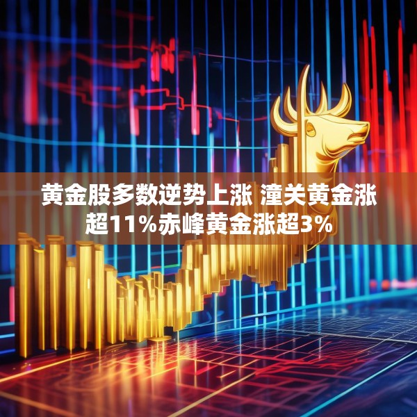 黄金股多数逆势上涨 潼关黄金涨超11%赤峰黄金涨超3%