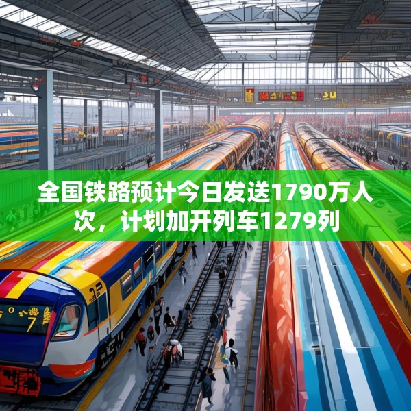 全国铁路预计今日发送1790万人次，计划加开列车1279列