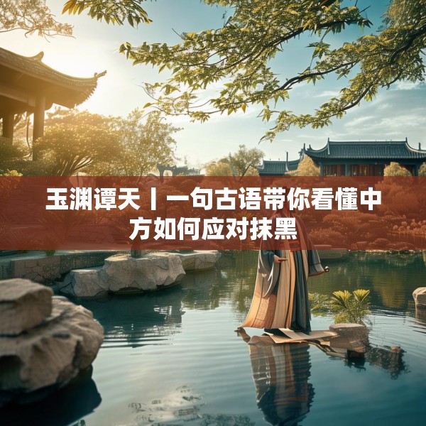 玉渊谭天丨一句古语带你看懂中方如何应对抹黑