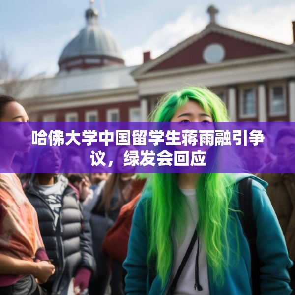哈佛大学中国留学生蒋雨融引争议，绿发会回应