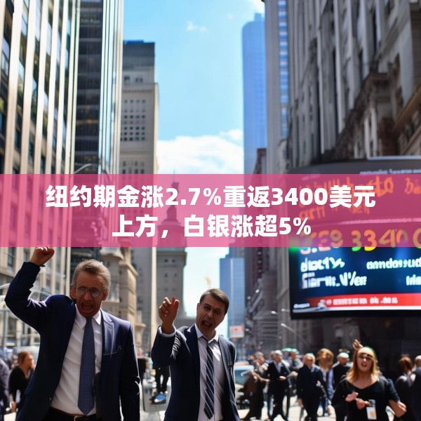 纽约期金涨2.7%重返3400美元上方，白银涨超5%