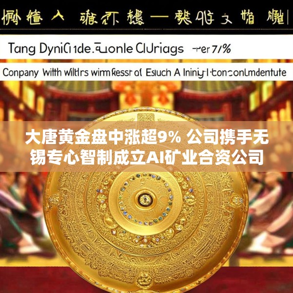 大唐黄金盘中涨超9% 公司携手无锡专心智制成立AI矿业合资公司