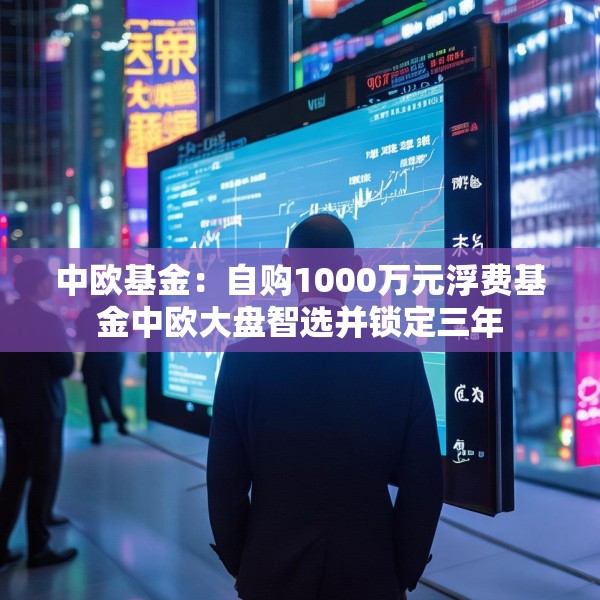 中欧基金：自购1000万元浮费基金中欧大盘智选并锁定三年