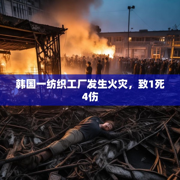 韩国一纺织工厂发生火灾，致1死4伤