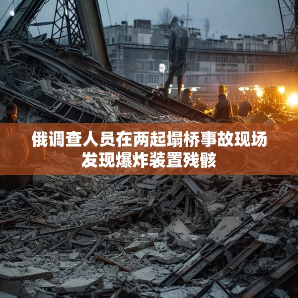 俄调查人员在两起塌桥事故现场发现爆炸装置残骸