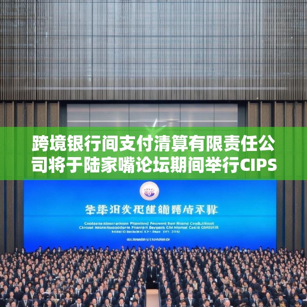 跨境银行间支付清算有限责任公司将于陆家嘴论坛期间举行CIPS跨境银企合作专场活动