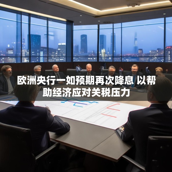 欧洲央行一如预期再次降息 以帮助经济应对关税压力